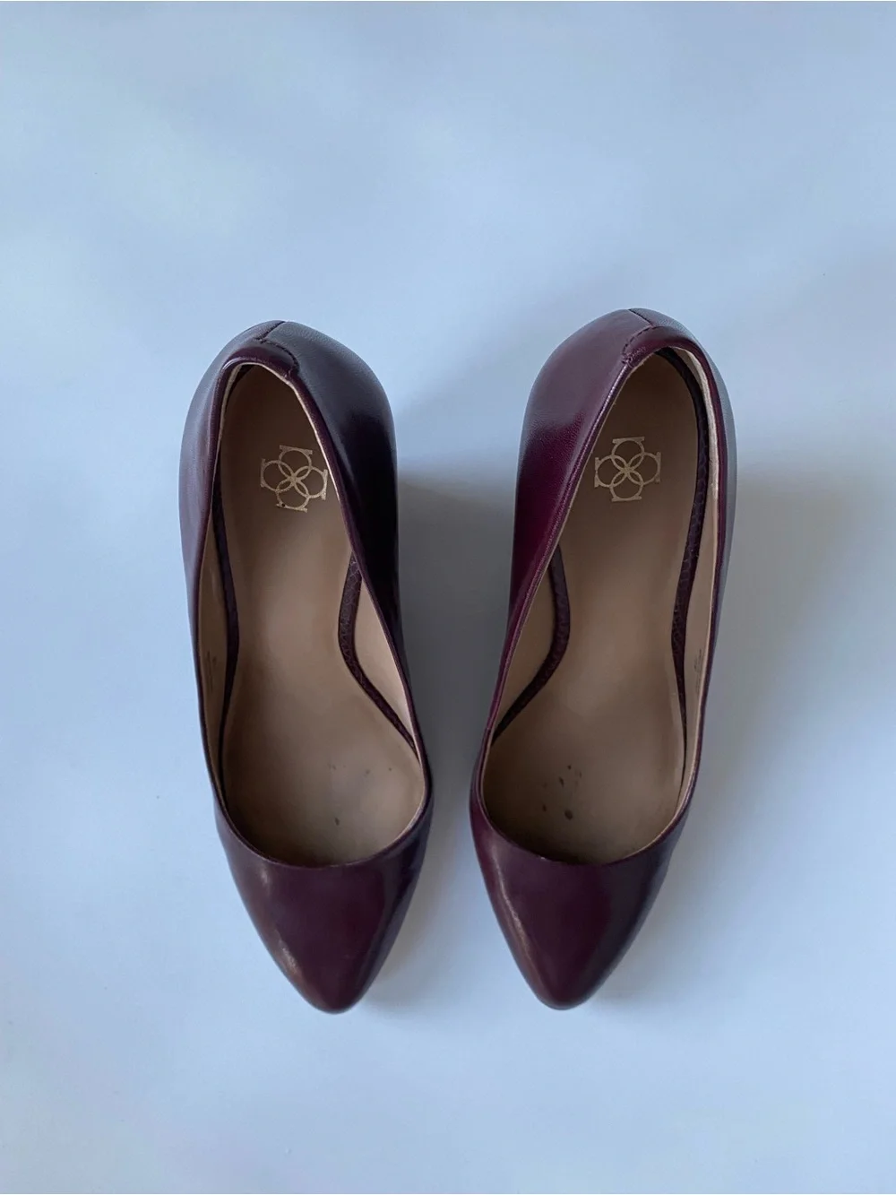 Classic Ann Taylor oxbood leather Wedge Pump
